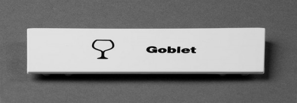 Cambro Camrack Extender ID Clip "Goblet", CECGO6000