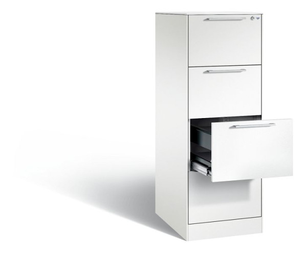 C+P Hängeregistraturschrank Asisto, H1310xB440xT600mm, Farbe: Verkehrsweiß, Bügelgriff, 146225-411 S10186
