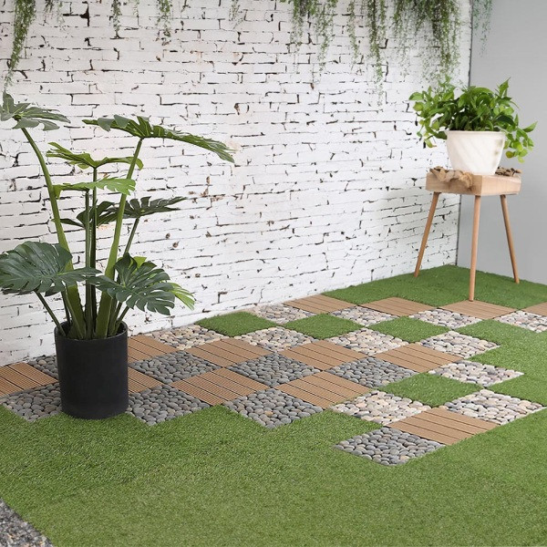 HOME DELUXE Kunstrasen Fliesen JUBIN 3 m², 51141, 4058166268372