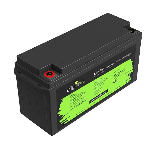 Offgridtec LifePO4 Akku 25,6/100 25,6V 100Ah mit BMS und Heizmatte 2560Wh, 2-01-020725