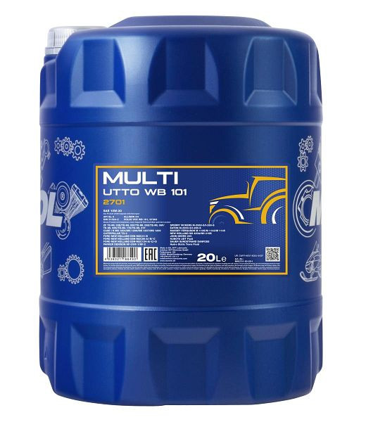 MANNOL Traktoröl 2701 Multi UTTO WB 101, VE: 20 l, MN2701-20