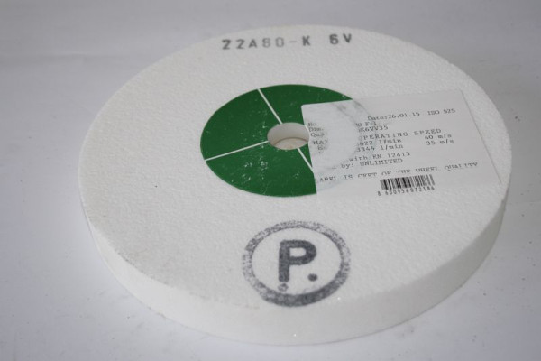 ELMAG Schleifscheibe 200x25x20 mm für KSM 1000/200 (Korn 80) 'EDELKORUND', 9802314