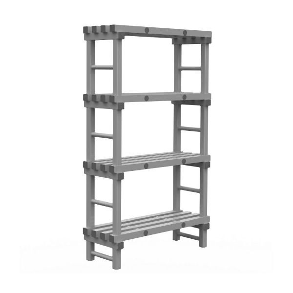 REA Grey Euro-Regal 1000(L)x400(T)x1750(H)mm mit 4 Ständern, 308.240