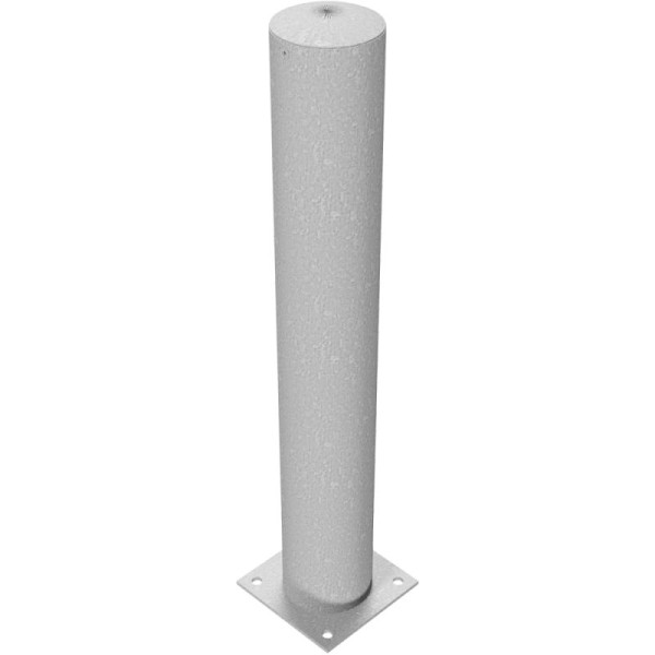 Stein HGS Stahlrohrpoller/Rammschutzpoller -Bollard-, 1000 mm, zum Aufdübeln, ohne Farbe, keine Ösen, mit schraubbarer Stahlkappe, 1574502