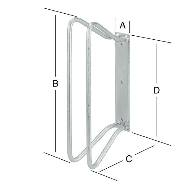 Vormann Fahrradständer 328 x 72 x 231 mm, verzinkt, 001458001Z