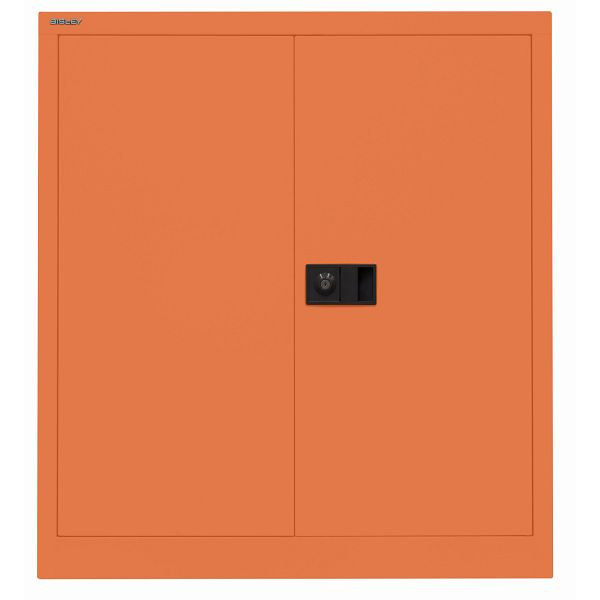Bisley Flügeltürenschrank UNIVERSAL, 1 Fachboden für 2 Ordnerhöhen, Breite 914 mm, 603 orange, E402A01603