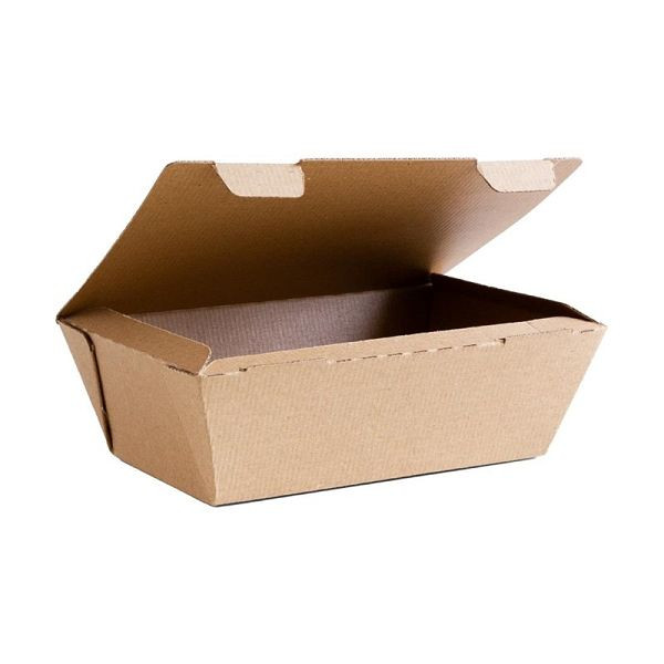 Vegware kompostierbare geriffelte Box zum Mitnehmen Groß(300 Stück), CF886