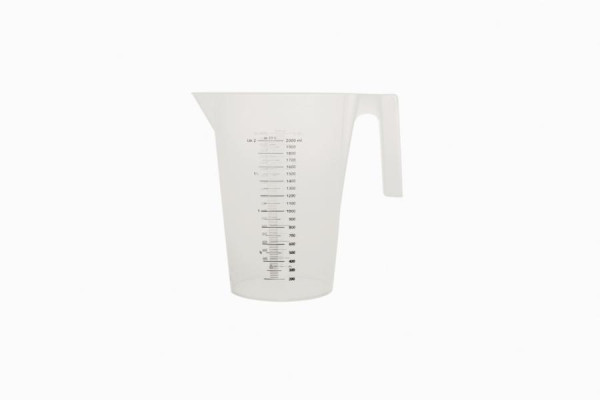 Schneider Messbecher, Polyethylen, 2,0 l, mit offenem Griff, stapelbar, 200170