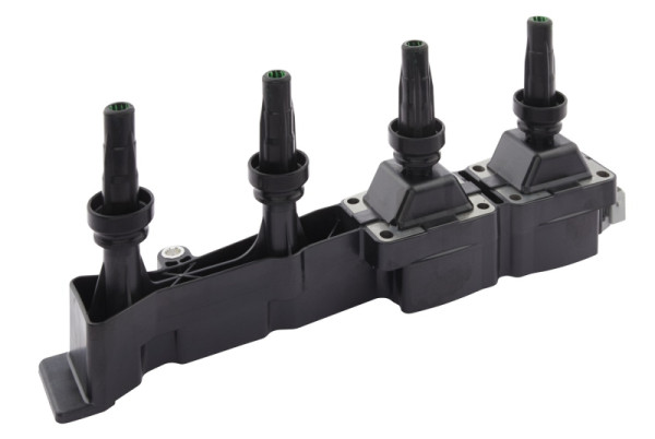 HELLA Zündspule - 12V - 4-polig - inkl. Zündkerzenstecker - geschraubt, 5DA 193 175-731