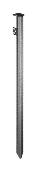 Schake Erdungsstab aus T-Profil 1000mm, mit 3 Lochungen, zum Einschlagen, feuerverzinkt, 11189