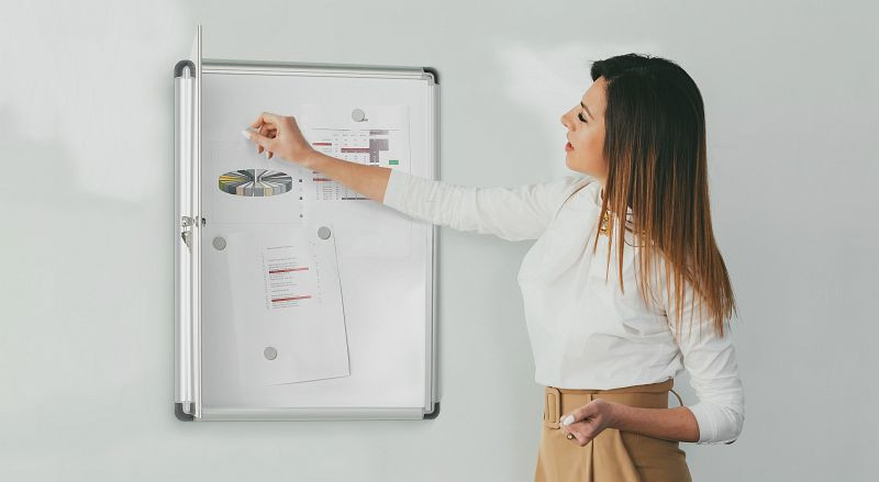 Bi-Office Magnetischer Indoor-Schaukasten Budget 1xA4, VT720109660