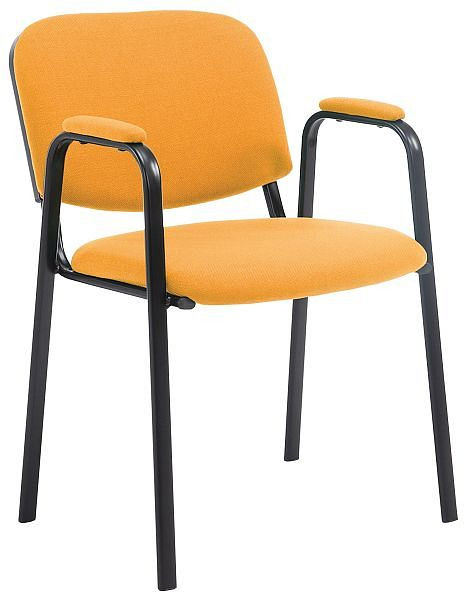 CLP Besucherstuhl Ken PRO Stoff, orange, 151795609