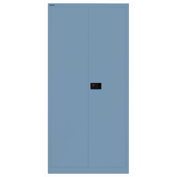 Bisley Flügeltürenschrank UNIVERSAL, 4 Fachböden für 5 Ordnerhöhen, Breite 914 mm, Tiefe 400, 605 blau, Belastbarkeit: 70kg je Fachboden, E782A04605