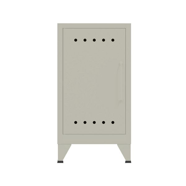 Bisley Fern Ablageschrank, inkl. einem festen Fachboden, Griff rechts, 673 gänsegrau, FERMINLH673