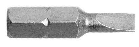 Kraftwerk 1/4" Bit für Schlitzschrauben 25 mm 4.0 x 0.5mm, VE: 5 Stück, 2721-5
