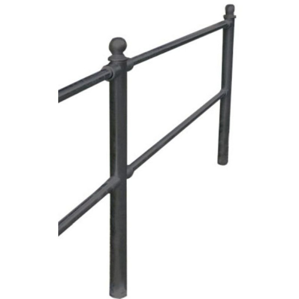 Stein HGS Schutzgeländer/Rabattengeländer, Gelenkstück aus Aluminium, RAL 7016 anthrazitgrau, 467.24b