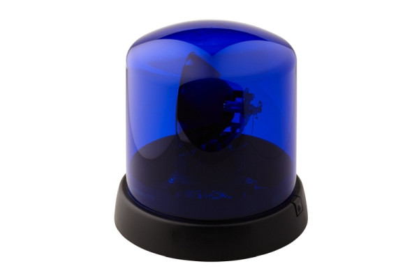 HELLA Halogen-Rundumkennleuchte, KL 8000, 12V, blau, Anbau/geschraubt, Stecker: Flachstecker, 2RL 008 065-001