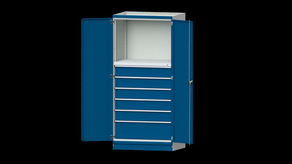 ANKE Werkbänke Basisschrank modulares Schranksystem, Serie 1060 V, Modell 4003, 1015 x 720 x 2200 mm, RAL 7035/5010, 631.274