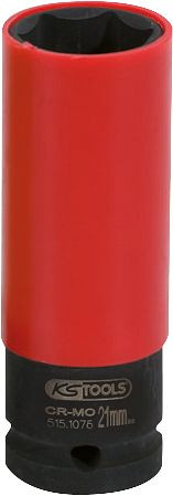 KS Tools 1/2" Alu-Felgen Kraft-Stecknuss robust, lang, 21mm, 515.1076