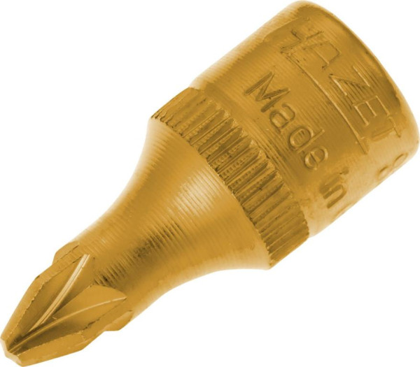 Hazet Schraubendreher-Steckschlüsseleinsatz, Vierkant hohl 6,3 mm (1/4 Zoll), Pozidriv Profil PZ, PZ2, 8507-PZ2
