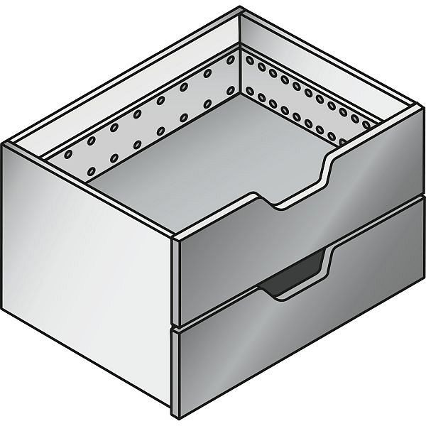 C+P Schubladenblock, H145xB330xT330 mm, Lichtgrau, 148436-702 S10001