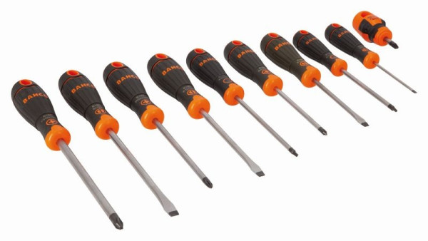 Bahco Schraubendreher-Satz, BahcoFit, 10-teilig, Schlitz + PH + PZ + Robertson, B219.010