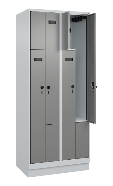 C+P Z-Spind Evolo PLUS, Sockel, 4 Fächer, 1950x800x500mm, 7035/0004, 049023-224 S10014