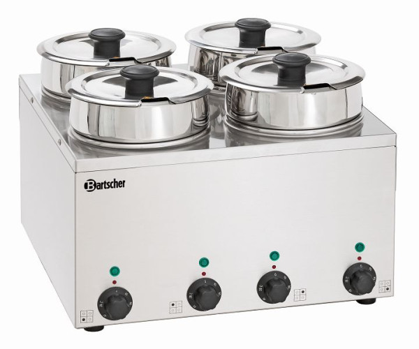 Bartscher Bain Marie Hotpot, 4x Topf, 3,5 l, 608035, 4015613520674