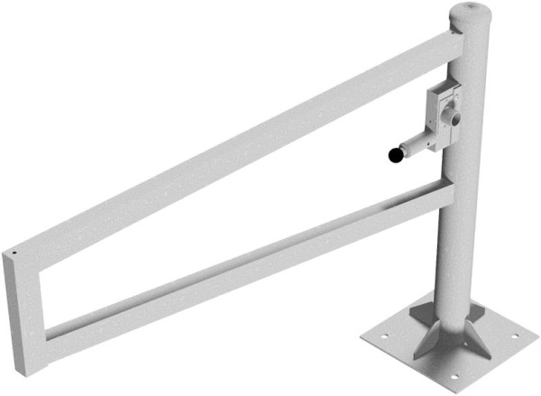 Schake Drehbare Wegesperre, selbsteinrastende Verriegelung 1,50m mit Dreikantverschluss, 4013_15FP