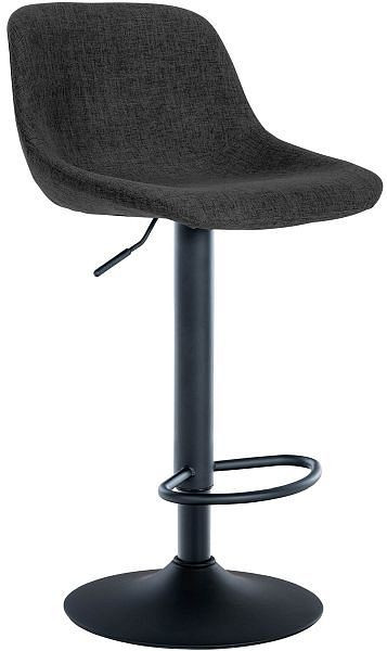 CLP Barhocker Loft Stoff, schwarz, 321076, 4251756480523