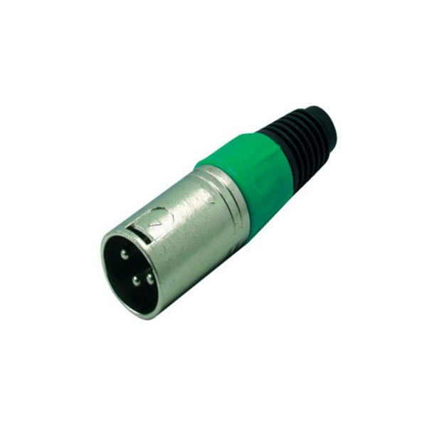 S-Conn XLR-Stecker, grün, 55002-G