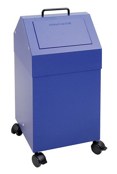 stumpf Abfalltrennung 45, fahrbar, RAL 5010/5010, 45 Liter, 630-045-2-0-510