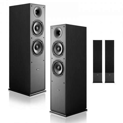 VEVOR Standlautsprecher Paar, 2-Wege, 2,54 cm Hochtöner, 2x 16,51 cm Tieftöner, 400 W, 65 Hz–20 kHz, MDF-Gehäuse, Home-Audio, WYLDSYSQ2GZ6KLL9J001V0