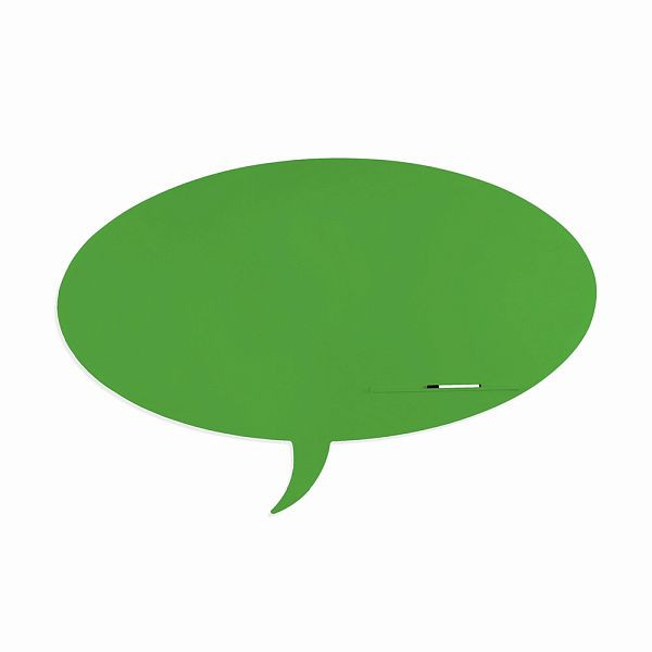 Rocada Symbol-Tafel Skinshape Rahmenlose Form magnetisch 75x115cm lackiert, grün, 6440-6018