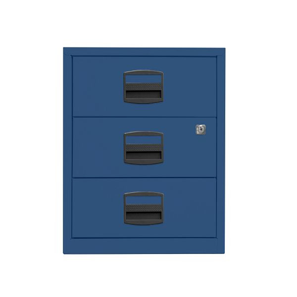 Bisley Home Rollcontainer PFA, 3 Universalschubladen, 639 oxfordblau, PFAM3S639