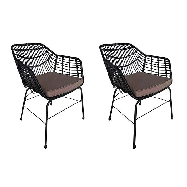 HOME DELUXE Gartenstuhl inklusive Sitzkissen TARA - VE: 2 Stück, 59260
