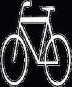 DENIOS Thermo-Markierungsfolie Symbol 'Fahrrad', 500 x 700, weiß, 311191