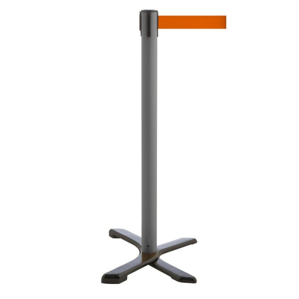 Stein HGS Personenleitsystem -P-Line Compact-, grau, orange, mit Gurtendstück (Standard), 34866-1502