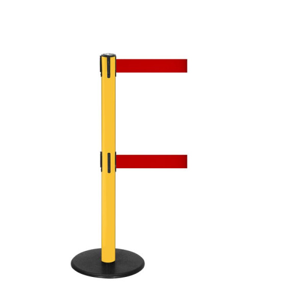 Stein HGS Personenleitsystem -P-Line Duo-, gelb, rot, mit Gurtendstück (Standard), Gurtlänge: 2 x 2,3 m, 14150-0202