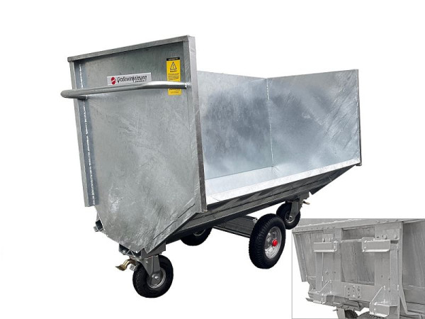 Growi Großraumkuli 240 cm Breite, 105 Tiefe cm, für Schlepper mit Frontlader - Thaler-Aufnahme, 10016346