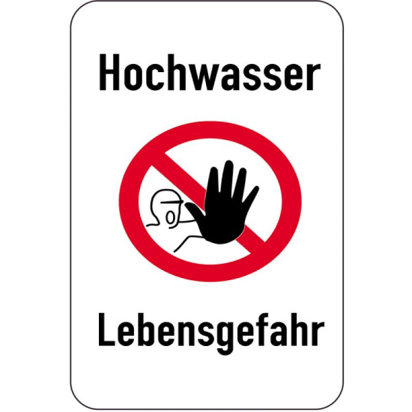 Stein HGS Sonderschild, Hochwasser- Lebensgefahr, 600 x 900 mm, 15721