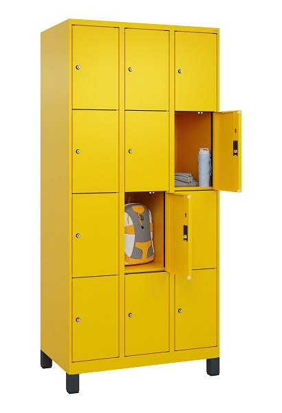 C+P Schließfachschrank Evolo PLUS, mit Füßen, 12 Fächer, 1950x900x500mm, 1023/1, 049010-304 S10022