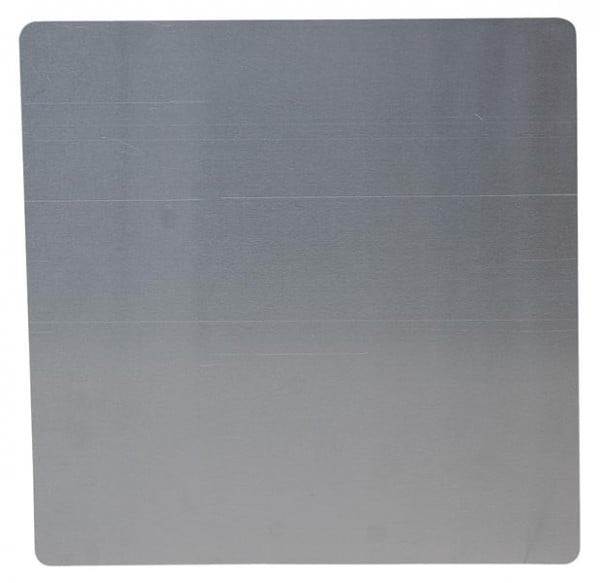 SIGNUM Aluminium-Platte blanko, 300 x 300 x 1.5 mm, zum Aufkleben von Gefahrzetteln, G2040300