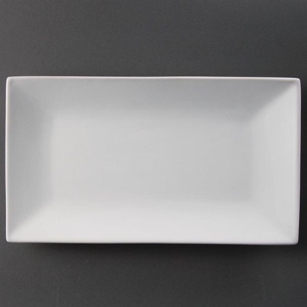 Olympia Whiteware rechteckige Servierteller 31 x 18cm, VE: 2 Stück, CC895