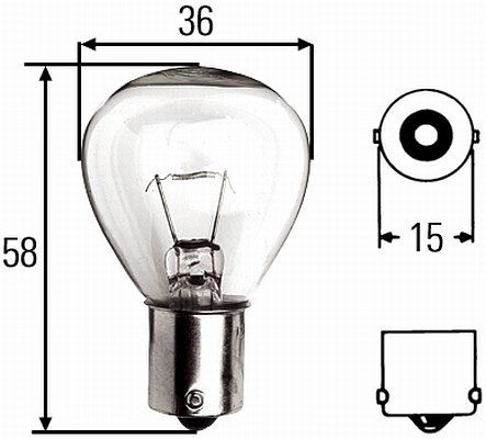 HELLA Glühlampe, U, Standard, 12V, 45W, Schachtel, 8GA 002 074-121