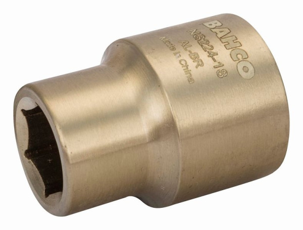 Bahco Steckschlüssel-Einsatz 3/4", funkenfrei, Aluminiumbronze, 17 mm, NS224-17