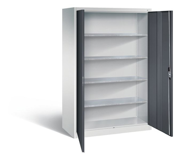 C+P Werkzeugschrank Acurado, H1950xB1200xT600mm, Farbe: Lichtgrau / Schwarzgrau, Muldengriff, 8932-00 S10749