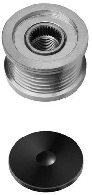 HELLA Generatorfreilauf, Gewindemaß: M16x1,5, Anzahl der Rillen: 6, mit Kappe, 9XU 358 038-391