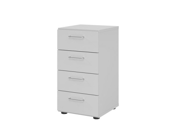 Hammerbacher Schubladenschrank 2OH, 4 Schübe 924S4 BS, Korpus: Grau / Front: Grau, 40x41,7x74,8 cm (BxTxH), 4 Schubkästen, Metallgriff BS, V924S4/5/5/BS