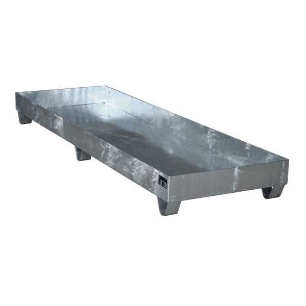 STEIN HGS Auffangwanne Serie 2000, 241 Liter, ohne Farbe, feuerverzinkt, Gesamthöhe 250 mm, feuerverzinkt, Kleingebinde, ohne Gitterrost, 79194.0066